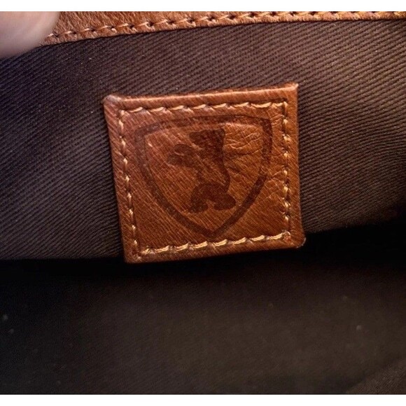 Berliner Bags 100% Goat Leather Brown Small Crossbody Utility Bag - Picture 6 of 9